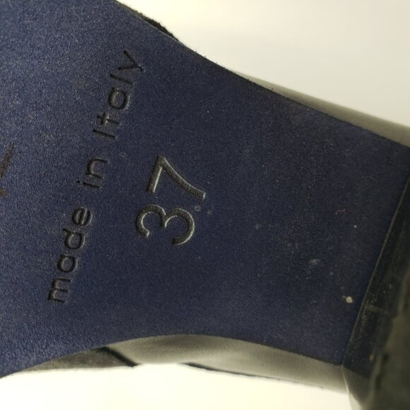 Patrizia Bonfanti Heeled Ankle Booties Boots 7 Womens Leather  Black - Picture 9 of 11